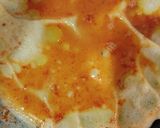 A picture of step 2 of Omlette sandwich.