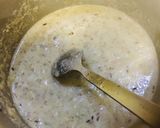 A picture of step 2 of Mushroom Sprouts with Olive soup.