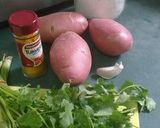 A picture of step 1 of Tumeric Bajia.