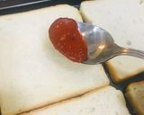 A picture of step 1 of Pizza bread.