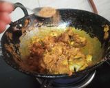 A picture of step 3 of Kathal masaledar sukhi sabzi.