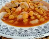 Foto del paso 10 de la receta: Garbanzos con gambas y almejas