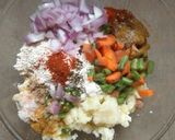 A picture of step 2 of Oats Tikki.