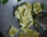 A picture of step 2 of Papad ki sabji.