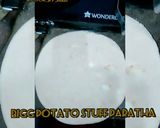 A picture of step 3 of Big potato stuff Parantha aloo ka paratha.