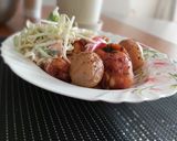 Csirkecomb - friss majonézes salátával recept fázis 2 fotója