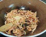 A picture of step 5 of NEI CHORU (ghee rice...a one pot kerala rice dish).