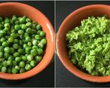 A picture of step 1 of Satvik Matar Ka Nimona.
