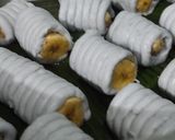Foto langkah ke 7 dari resep Nagasari Gulung Bunga Telang.