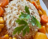 صورة لخطوة 1 من وصفة ارز مع خضروات 🌽 🍚