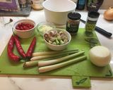 A picture of step 1 of Fish Amok Cambodian lemongrass curry, paleo- & vegan-friendly.