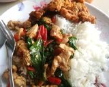 รูปขั้นตอนการทำที่ 3 ของ กระเพราไก่ (Noกระเทียม)