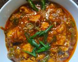 A picture of step 6 of Chilli chicken.