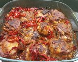 Foto del paso 7 de la receta Pollo con crema de pimientos