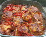 Foto del paso 7 de la receta: Pollo con crema de pimientos