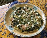 Une image de l'étape 16 de Omelette au épinards frais, jambon et feta.
