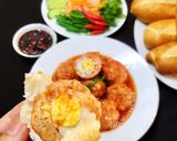 Hình bước làm 5 của món Xíu Mại Viên Trứng Cút