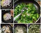 A picture of step 1 of Murungai Keerai Poriyal (Drumsticks leaves Stir-fry).