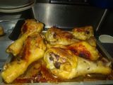 Piernas de pollo doradas