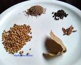 A picture of step 1 of Kadai Paneer.
