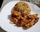 Foto del paso 7 de la receta: Chaufa y chicharrón de pescado peruano