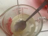 Postre de frutas y leche condensada