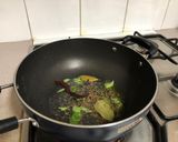 A picture of step 3 of Dahi Vale Aloo.