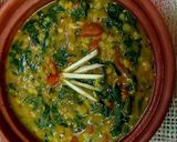 A picture of step 4 of Spinach Dal.
