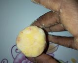 A picture of step 4 of Yam rolls.