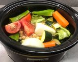 Foto del paso 2 de la receta: Garbanzos con verduras en la Crockpot (olla de cocción lenta)