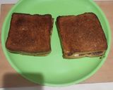 A picture of step 5 of Banana Nutella Caramelised Toast.