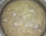 A picture of step 1 of Veg spicy spaghetti.