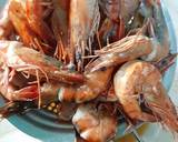 Udang bago langkah memasak 3 foto
