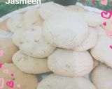 صورة لخطوة 2 من وصفة كوكيز الطحينة بقطع الجوز والشوكولا