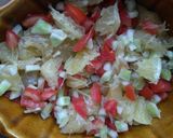 A picture of step 1 of Mosambi Salad.