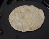 A picture of step 2 of Kathiya wadi fulka roti.
