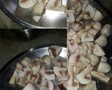मशरूम मटर (mushroom matar recipe in hindi) रेसिपी चरण 1 फोटो