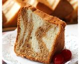 Foto langkah ke 9 dari resep Chiffon Marble Vanilla Mocca Super Lembutt dan Moist.