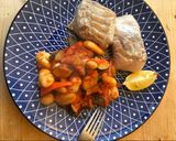 Gnocchi in Tomaten-Gemüsesauce mit Wildlachs Rezeptschritt 4 Foto