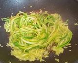 Pas rețetă "Spaghete" de zucchini cu cottage cheese 4 fotografie