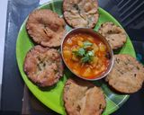 A picture of step 10 of Rajgira Farali Puri.