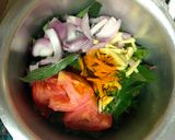 A picture of step 2 of Gongura Pappu.