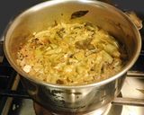 A picture of step 6 of Cluster beans koottu mixed with rice.