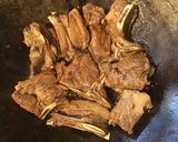 A picture of step 2 of California Farm Goat Chops with Pine Nuts.