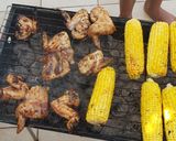 A picture of step 4 of Braaied wings and sweetcorn.