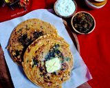 चूर चूर पनीर प्याज परांठा रेसिपी चरण 9 फोटो