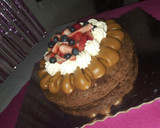 Foto del paso 2 de la receta: Brownie con dulce de leche, Chantilly, frutillas y arándanos