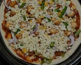 A picture of step 5 of Paneer Veggie Delite Pizza.