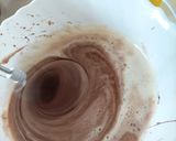 Foto del passaggio 2 della ricetta Torta al cioccolato ripiena e ricoperta di crema al pistacchio