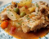 Une image de l'étape 5 de Lapin à la tomate et ses légumes au nutricook seb.